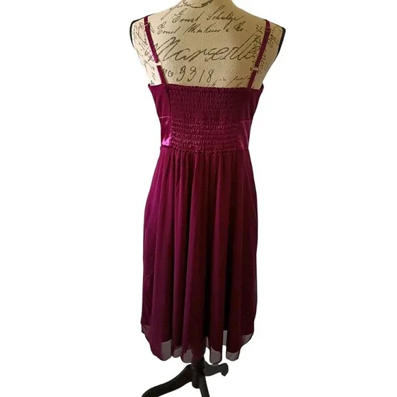 Y2K Fairy Whimsygoth Babydoll Lined DRESS SIZE 8 Fairy Hi Low Hem Grunge Vamp - Picture 5 of 8